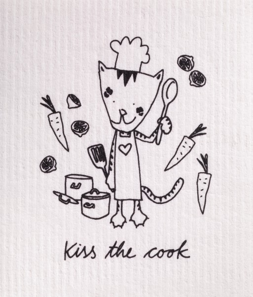 Schwammtuch Kiss the cook